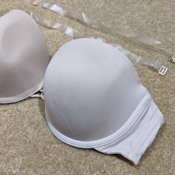 Wacoal Strapless Bra Custom Contours Convertible 36C Nude/Beige - Picture 3 of 6